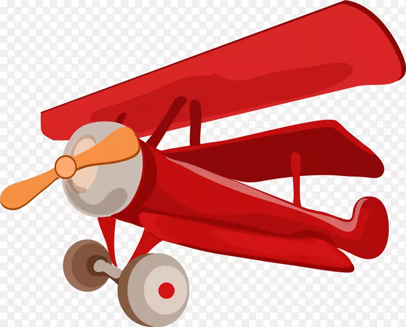 红色立体玩具飞机