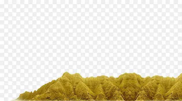 黄绿色的小山