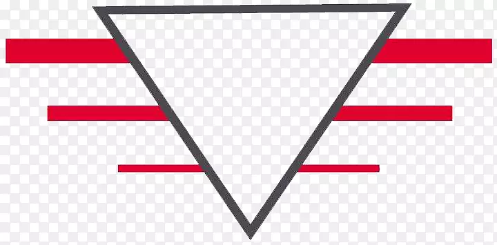 三角形和红色线条