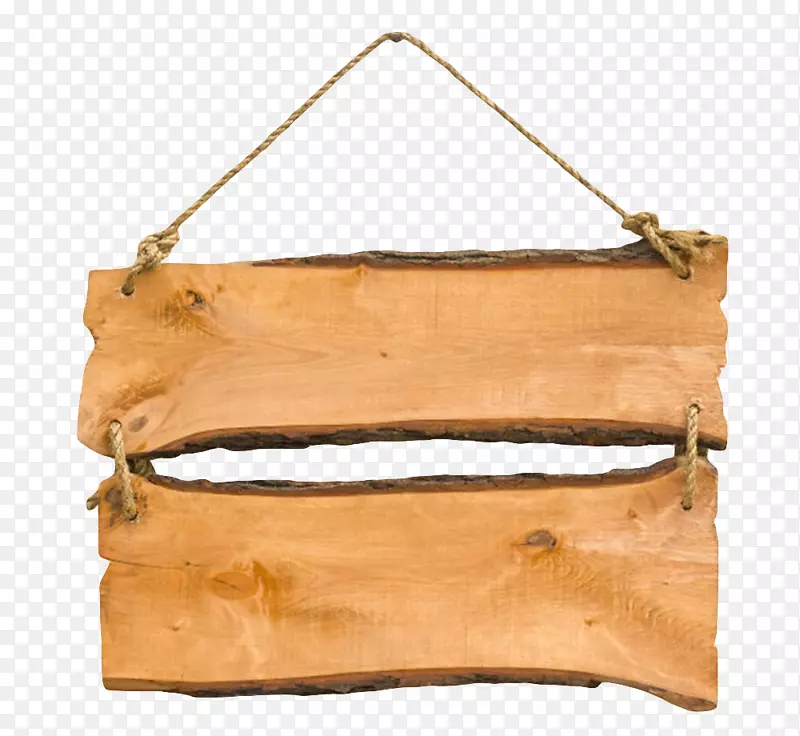棕色拼接带间隙挂着的木板实物