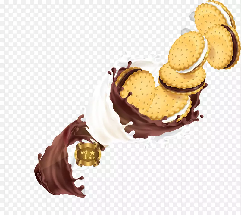美味牛奶巧克力饼干