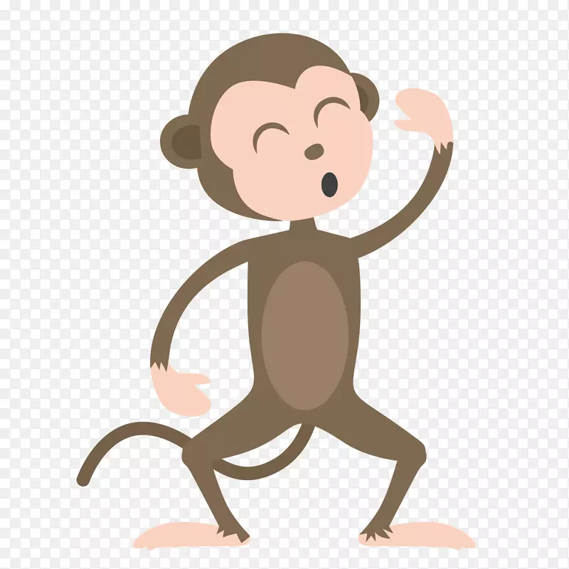 卡通可爱的小猴子设计
