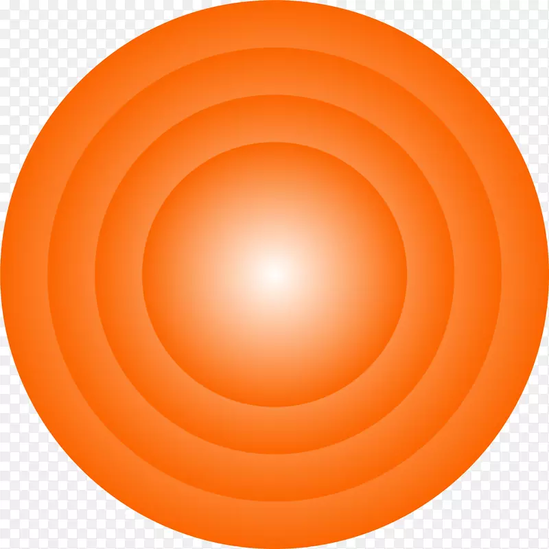 橙色简约圆圈