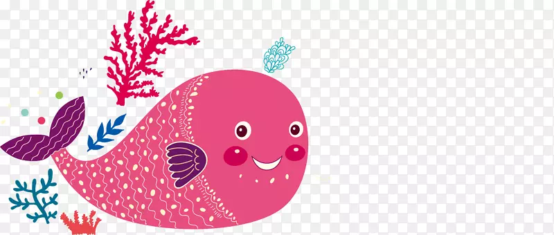 粉色小鱼设计素材