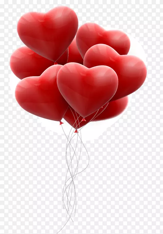 气球浪漫心形创意矢量素材