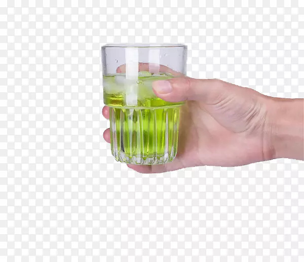 绿色液体水杯展示PNG