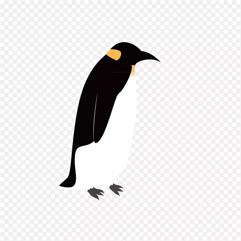 黑白企鹅彩设计素材