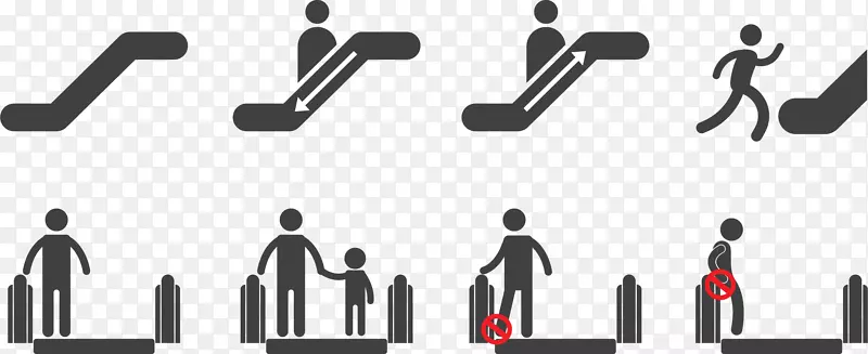 机场自动扶梯图标