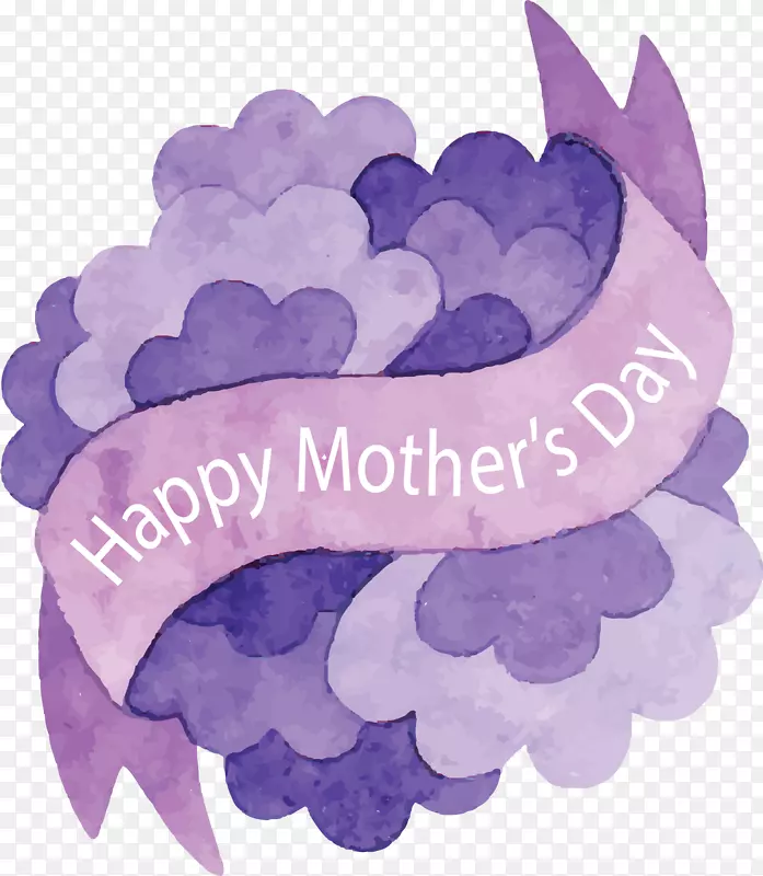 紫色绣球花母亲节