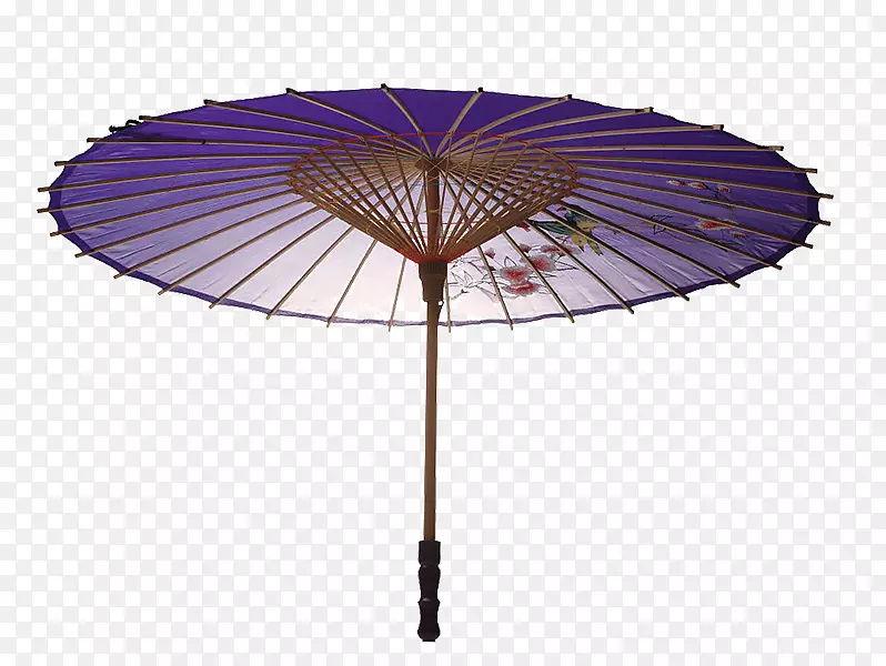 紫色油纸伞
