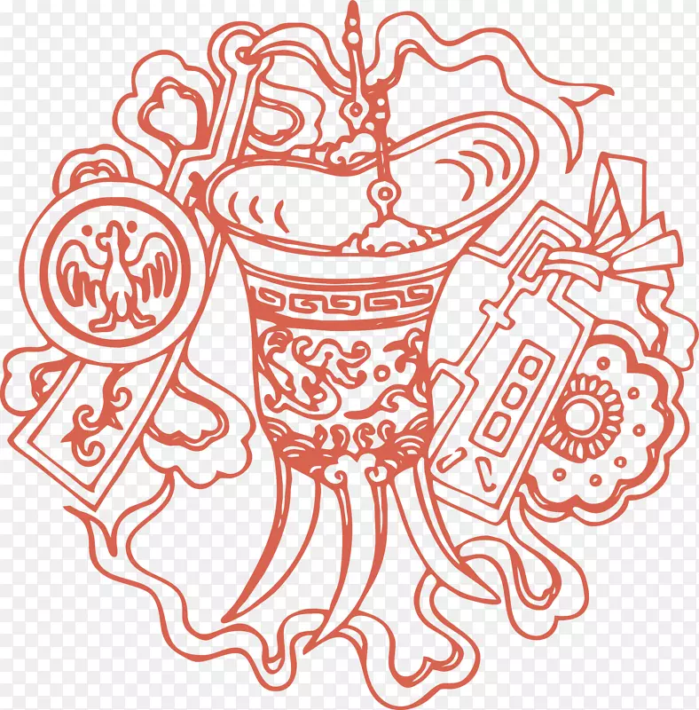 名族花纹装饰图案