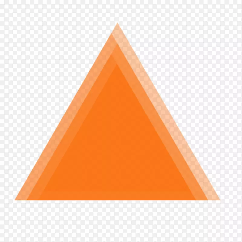橙色立体正三角形