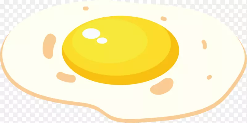 黄色扁平美味荷包蛋