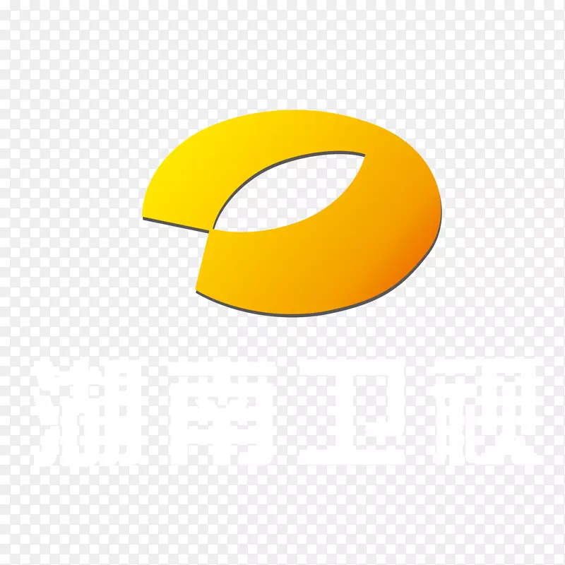 黄色湖南卫视logo标志