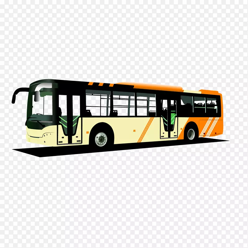 公交车车辆设计矢量图