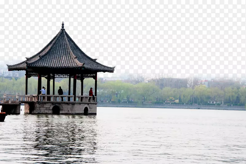 大明湖畔风景图片