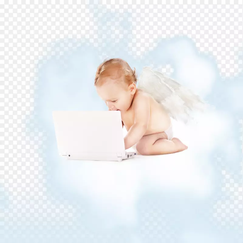 宝宝天使玩电脑