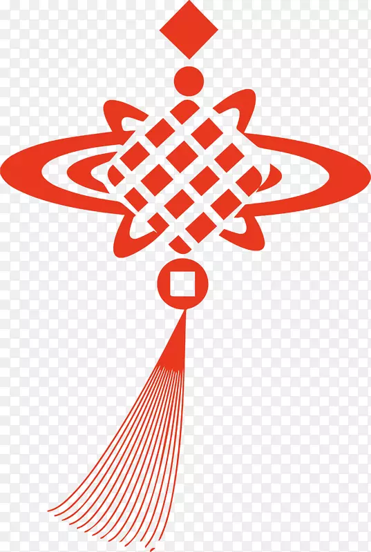中国结底纹贴纸设计