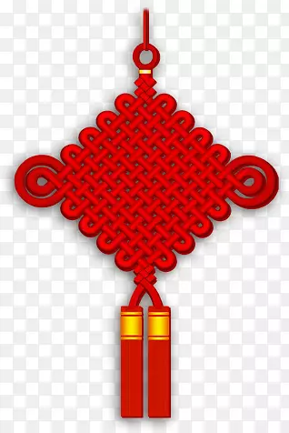 新年红色同心结