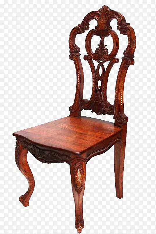 中式家庭复古镂空雕花红木椅