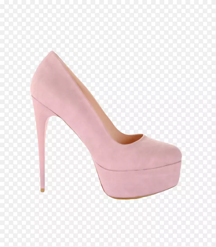 粉红色女性包增厚增高头高跟鞋实