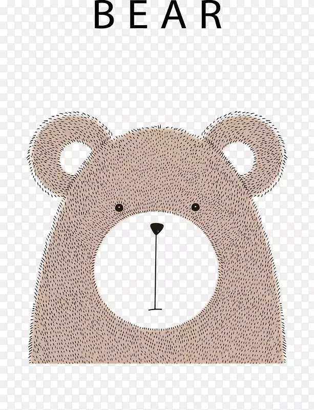 可爱手绘熊设计