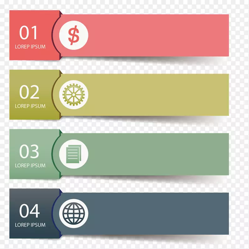 矢量PPT数字条幅PNG图片素材下载_图片编号qglwxmny-免抠素材网