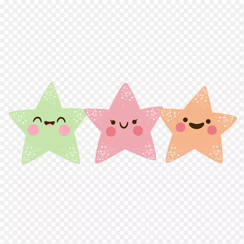 三颗可爱的小星星免抠素材