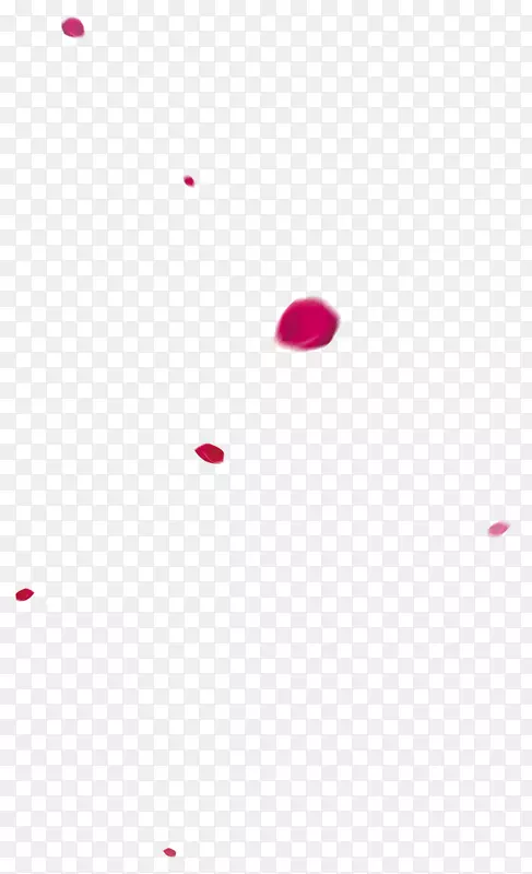 红色简约花瓣飘落漂浮素材