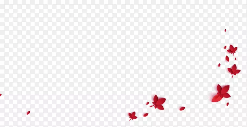 飘落的红色花瓣素材