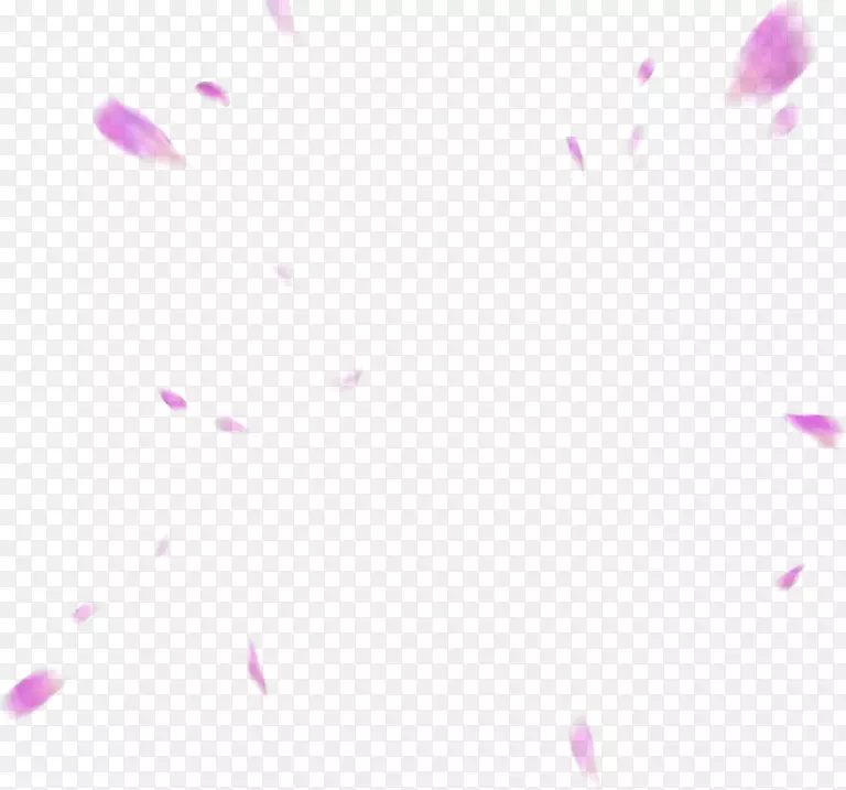 紫色简约花瓣漂浮素材