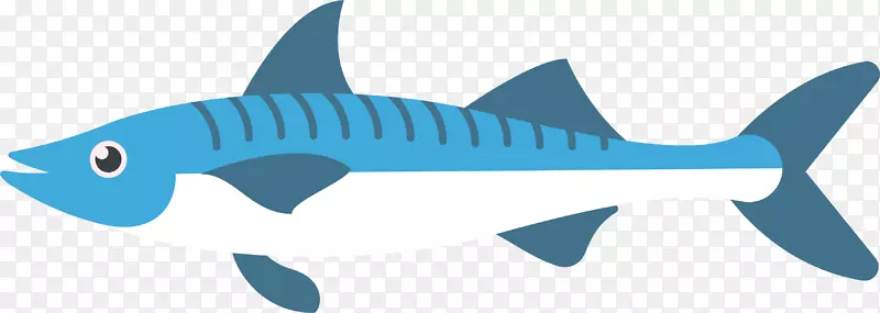 卡通水族馆鲨鱼矢量素材