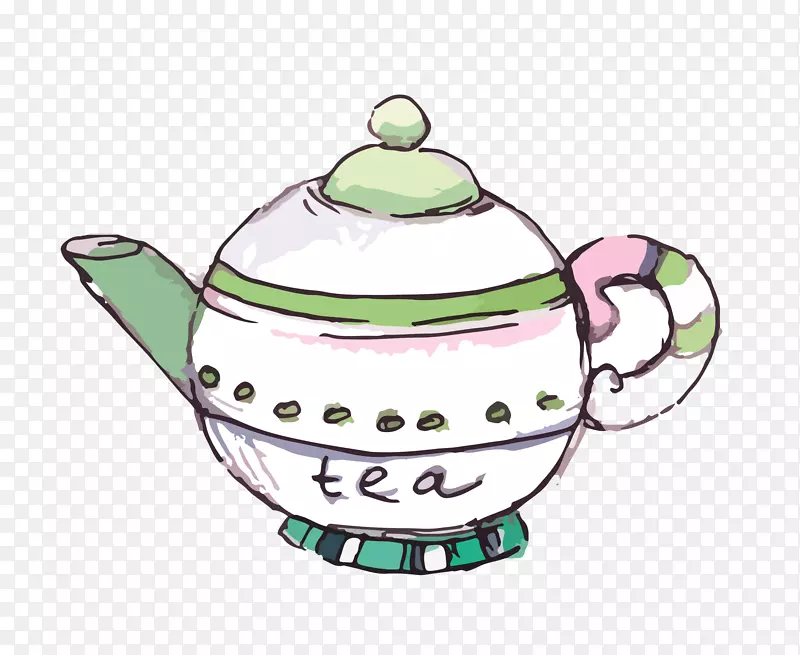 小清新风格茶壶