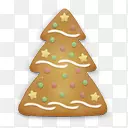 圣诞饼干树图标