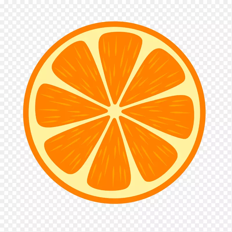 卡通橙子水果设计