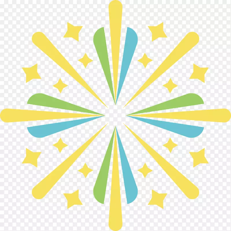 节日彩色烟花素材图片ai矢量元素