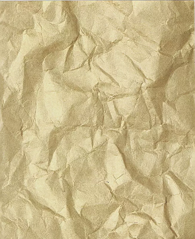 一张纸的随意的皱褶