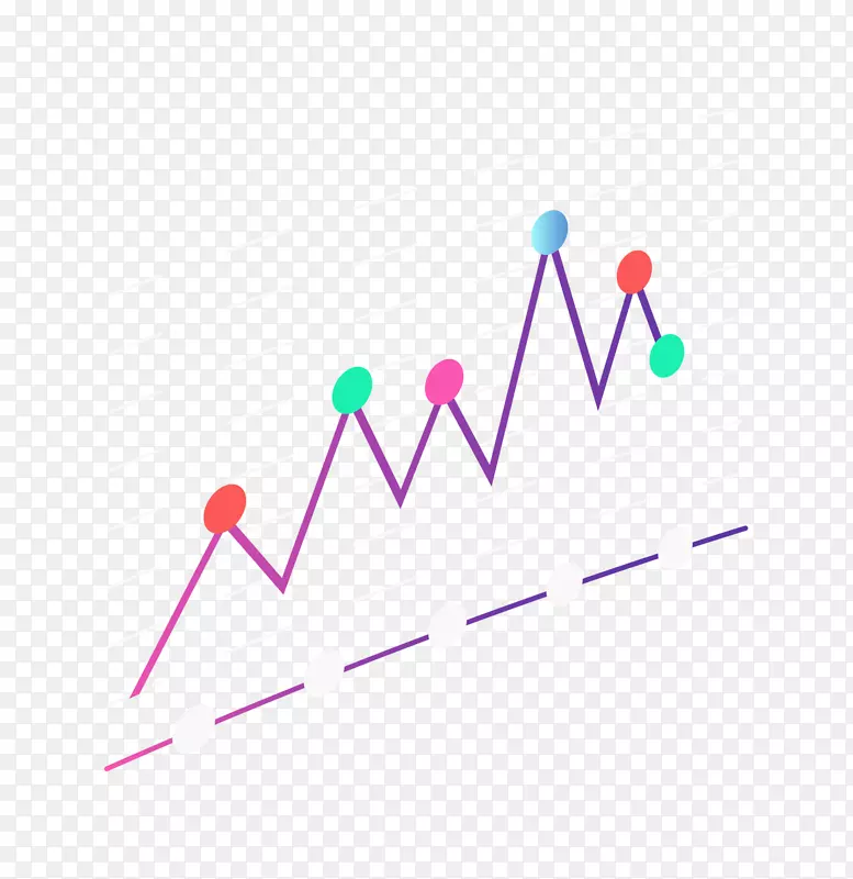 金融数据分析矢量插画