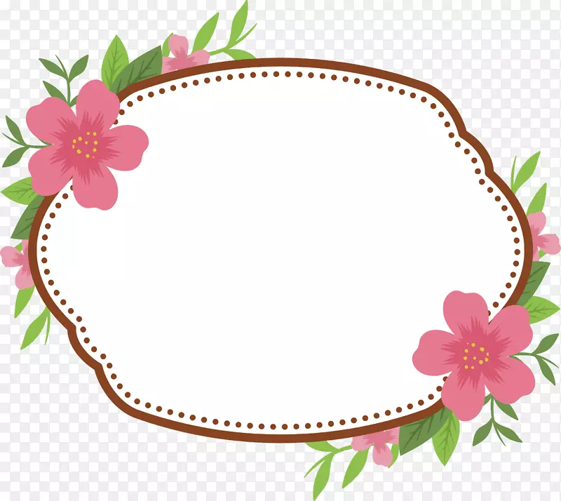 粉红桃花标题框