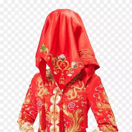 红色古装嫁衣