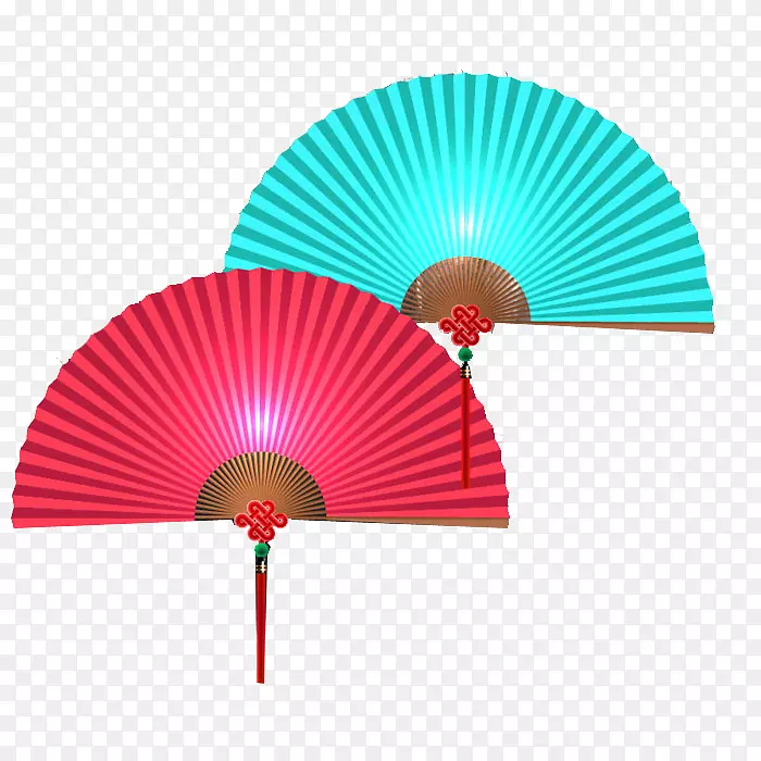 彩色折扇