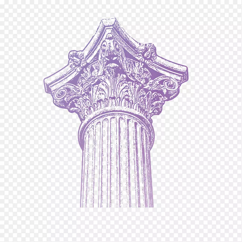 手绘紫色石柱设计PNG图片素材下载_图片编号qnvpkopq-免抠素材网