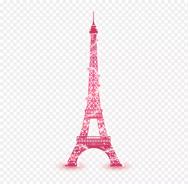 粉色的铁塔