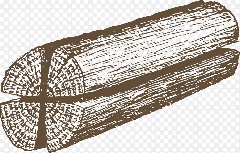 棕色手绘精细的原始木材