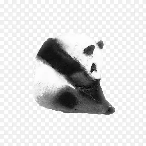 熊猫水墨画素材图片