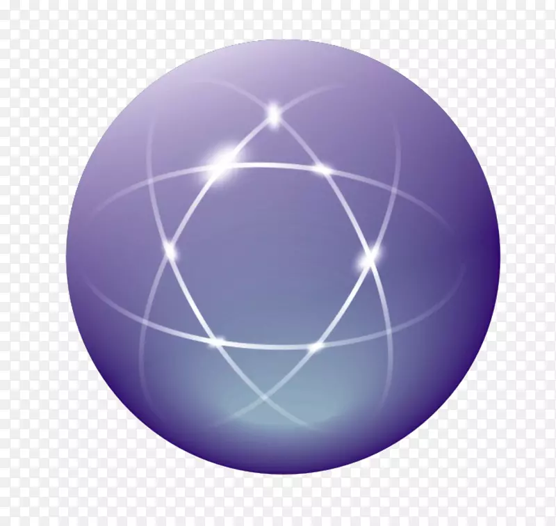 紫色的球和白色光效果