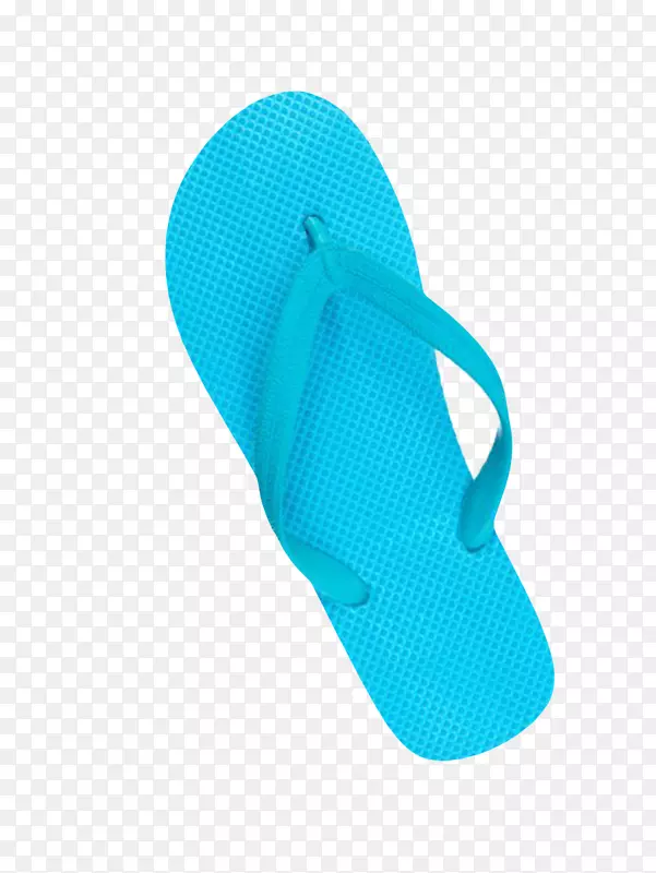 纯蓝色防滑的度假海边沙滩鞋实物
