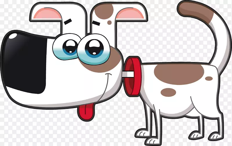 手绘卡通可爱动物奶牛矢量素材