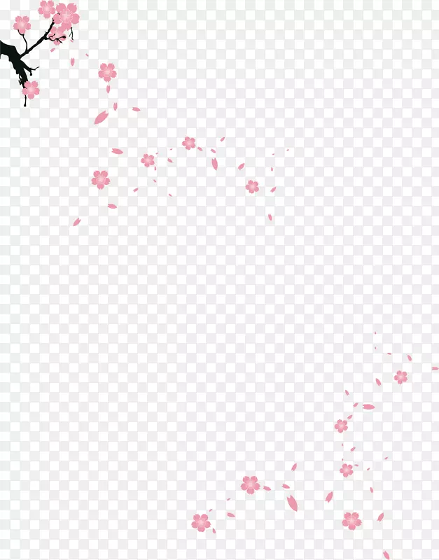 梅花树矢量图