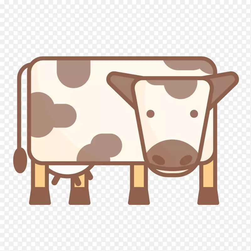 农业养殖业奶牛矢量素材